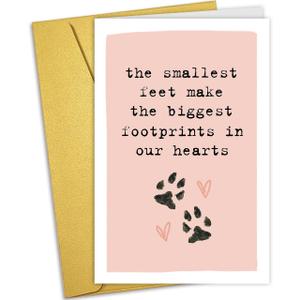 Nchigedy Pet Loss Sympathy Card for Pet Owner, Dog or Cat Loss Card for Him Her, Bereavement Greeting Card for Family Friends Husband Wife, Sorry For Your Loss Death Card (#9)