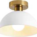 Semi Flush Mount Ceiling Light, Modern Ceiling Light Fixture for Kitchen Island Dining Room Foyer Hallway Porch Barn Loft10in