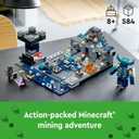 LEGO Minecraft The Deep Dark Battle Set, 21246 Biome Adventure Toy, Ancient City with Warden Figure, Exploding Tower & Treasure Chest, for Kids Ages 8 Plus