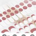 3 x EBANKU Semi Cured Gel Toenail Strips, UV Nail Stickers for Toes, French Sheer Jelly Nude Pink Long-Lasting Manicure Strips With Nail File & Stick, Works With UV Lamps