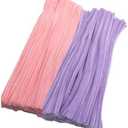 HHASLAOEP Fluffy Chenille Wire, 200 Pcs Pipe Cleaners Chenille Stem Sticks Multicolor for DIY Crafts(Mixed Color)