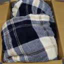 Sunbeam Royal Ultra Rodeen Blue Plaid Heated Personal Throw / Blanket, Cozy-Warm, Adjustable Heat Settings