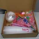 134Pcs Pink Girls Party Favors Pack for Kids 4-8, Princess Theme Birthday Party Decoration Supplies with Heart Glasses Straws Bubble Wands Stickers Bracelets Keychains, DIY Gift Cups for 12Guests