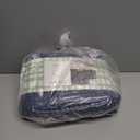 Lintex Rectangle Tablecloth 60in x 102in (152x259 cm), Seats 8 to 10, Set of 1. Blue Grey Color