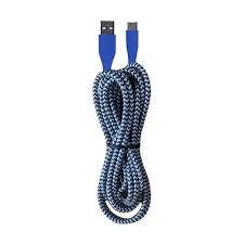 CCY_10 8PIN  Braid Ltning Cable Blue