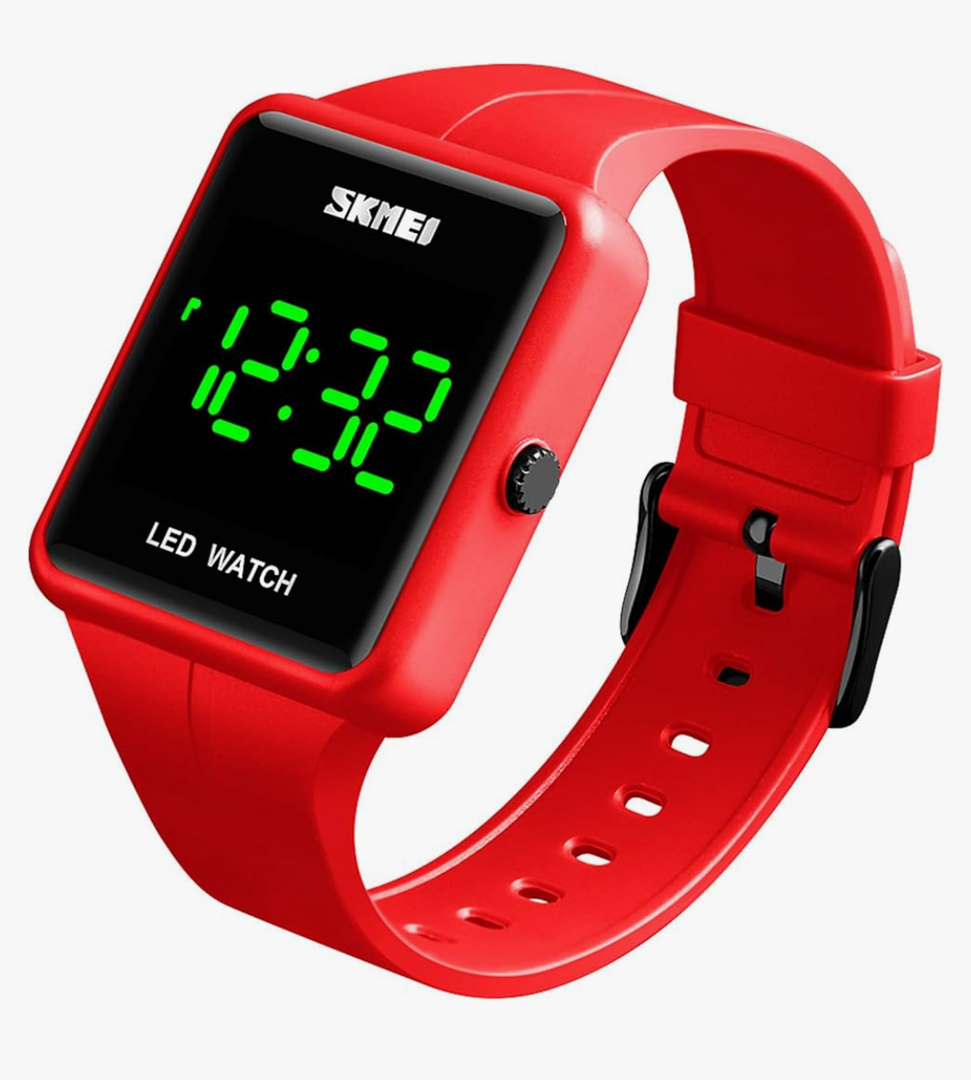 Gosasa Large Face LED Digital Watch Date Time 3Bar Waterproof Wristwatch Men Women Sports Watches