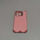 ESR for iPhone 15 Pro Case with Stand, 23 ft Military-Grade Drop Protection, Heavy Duty Magnetic Phone Case, Compatible with MagSafe Accessories, Cyber Series, Pink