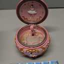 Classical Ballerina Music Box Collectible Mechanical Musical Box with Colorful Lights and Sankyo 18-Note Wind Up Signs of The Girl Heart Gift for Birthday Christmas(Swan Lake)