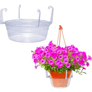 Curtis Wagner Plastics Hanging Basket Drip Pan, Clear, 12 Inch
