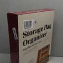 Bamboo Kitchen Storage Bag Organizer, Drawer Organizer with Foil Dispenser, Bamboo Organizer for Sandwich Bags, Plastic Wrap, Baggie and Foil, Premium Kitchen Drawer Organizer