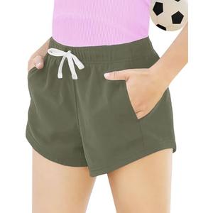 Topstype Girls' Casual Sweat Shorts Summer 5-14 Years, Small Size