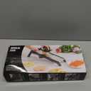 Mandoline Food slicer for kitchen, Adjustable Stainless Steel Mandoline Vegetable slicer, Food slicer Onion Potato Chip French Fry, 7 in-1 Adjustable Blade, Including 1 Pair Cut-Resistant Gloves (Gray)