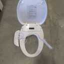 Electric Bidet Toilet Seat, Warm Water Bidet for Rear and Front Washing, Self-Cleaning Nozzle, Elongated V-shaped Heated Toilet Seat with Dryer, Touch Panel, SoftClose Lid, LED Light and Deodorization