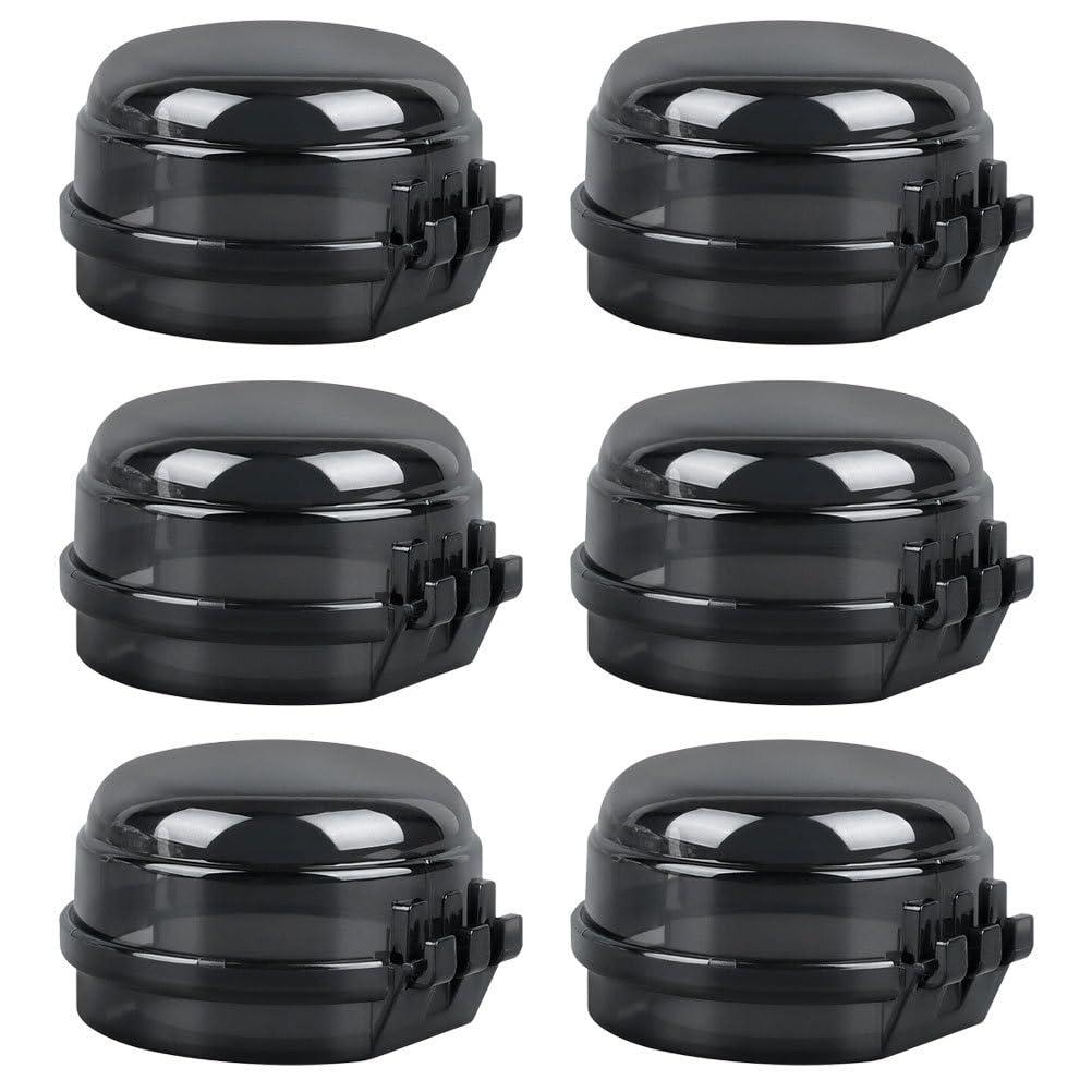 PartyKindom Stove Knob Safety Covers: 6pcs Press Gas Stove Knob Locks Child Proof Covers Gas Guards Protectors