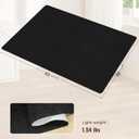 Sycoodeal Office Chair Mat for Hardwood Floor,Slip Resistant Floor Mat for Rolling Chairs,Easy to Clean,Large Floor Protector Office Computer Gaming Chair,Black(48"x60")