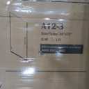 Frameless Hinged Shower Door, Single Swing Shower Panel with 5/16” (8mm) Tempered Glass, 180° in & Out Opening, 10mm Adjustable for Non-Vertical Walls (Brushed Gold, 30" x 72")