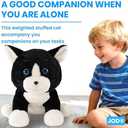 JOD 27 Inch Weighted Black Cat Plush, Weighted Black Cat Stuffed Animal, 5 Lbs Cute Plushies Soft Pillow Toy Gift Cuddle Plushies Pillow Giant Cat for Kids Adults (71 CM)