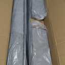 GRAINELL Storage Ottoman Bench, Upholstered Tufted Bedroom Bench with Storage, End of Bed Storage Bench for Living Room & Entryway, 350 lb Capacity, Linen Light Gray