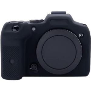 Rieibi EOS R7 Camera Case, Silicone Case for Canon eos r7 Digital Camera, Protective Cover Silicone for Canon r7 - Black