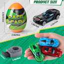 Cleboen Race Car Surprise Egg Set for Kids, 12 Pack Blind Eggs with Alloy Race Car Toys Inside, Ideal Birthday Gift for Boys, Easter Egg Hunt Basket Stuffers Filler, Easter Gifts Party Favors