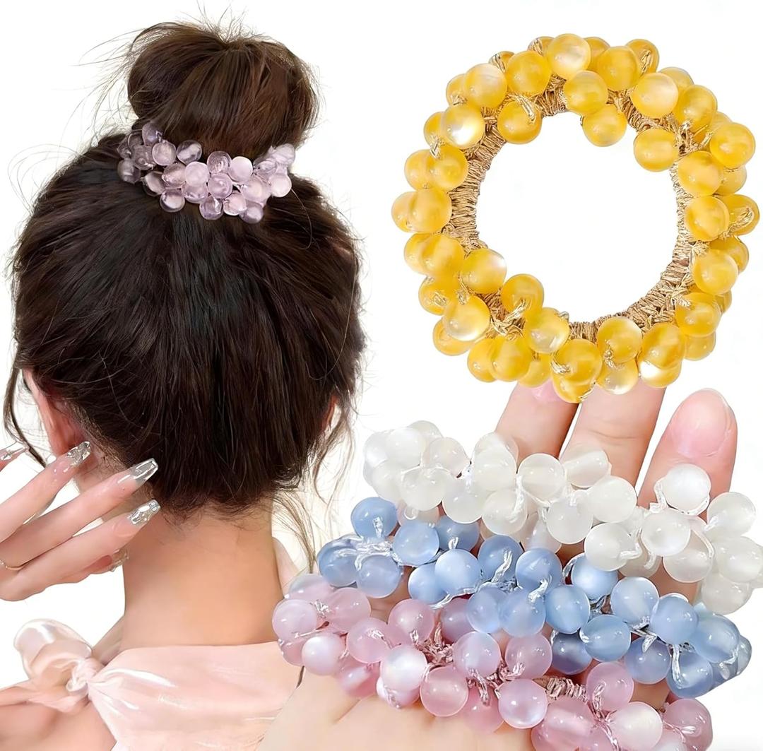 The pink beaded bracelet that doubles as a hair tie Small Youth