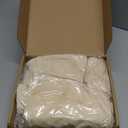 Newwiee Set of 4 Stretch Patio Cushion Covers Sofa Couch Seat Chair Slipcovers Cushion Cover Replacement Furniture Protector for Pets Washable(Seat Cover,Beige)