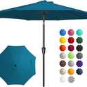 JEAREY 10FT Outdoor Patio Umbrella, Market Umbrella, Lake Blue
Outdoor Table Umbrellas with 8 Sturdy， Tilt & Crank UV Protection Waterproof for Garden, Deck, Backyard, Pool