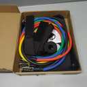 Resistance Bands Set (12pcs), Workout Bands with Handles, Door Anchor, Ankle Straps and Carry Bag, Exercise Bands for Shape Body and Home Workouts