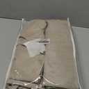 Curtains 84 Inch Length 2 Panels, Dark Taupe Thick Semi Sheer Curtain, Modern Farmhouse Living Room Drapes Window Treatments