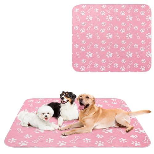 BEAUTYZOO 2 Pack Washable Pee Pads for Dogs, Reusable Puppy Pads for Potty Training, Waterproof Super Absorbent Whelping Pads Mats Non Slip Against Urine for Small Medium Dogs Cats, 48" x 48"