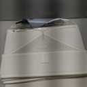 GRANNY SAYS Closet Storage Bins, Clothes Organizer and Storage Bins, Trapezoid Storage Boxes with Handles, Storage Baskets for Shelves, Pearl White, Medium, 3-Pack