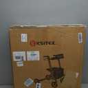 Rollator Walkers for Seniors, Rolling Walker with Backrest 300lbs