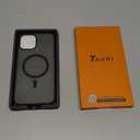 TAURI for iPhone 12 Pro Max Case, Compatible with Magsafe, [Military-Grade Protection] with 2X Screen Protectors, Slim Matte Case for iPhone 12 Pro Max, Frosted Black, 6.7"