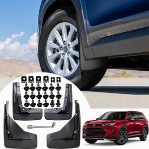 Mud Flaps for Grand Highlander 2024 2025 - Front & Rear Splash Guards Fender Mud Guards Mudflaps for Toyota Grand Highlander Exterior Accessories 2024 2025-4PCS