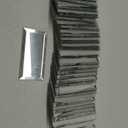 Peel and Stick Mirror Tiles, 3" x 6" Self Adhesive Mirror Tiles Beveled Silver Glass Mosaic Tile for Kitchen Backsplash Bathroom Wall Pack of 48 Pcs