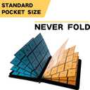 1000+ Pockets Trading Card Binder, 16-Pocket Card Ablum Compatible with MTG,Sports Cards & Other Standard Size Trading Cards (Black)