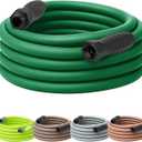 Flexzilla Colors SwivelGrip Garden Hose 5/8 in. x 50 ft., Lightweight AllWeather Water Hose, Durable and Flexible, LeakFree Connections, Forest Green