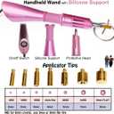 esseelove Hotfix Applicator, DIY Hot Fix Rhinestone Setter, Hot Fixed Wand Kit, 4536 Pcs, AB, Clear, 12 Colors, Gem Picker, Brush, Trays, Bag, Bedazzler Kit with Rhinestones