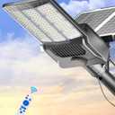 Gefolly Solar Street Lights Outdoor, Commercial Parking Lot Light Dusk to Dawn IP67 Waterproof 6500K Security Flood Lights Lamp for Yard, Road, Basketball Courts (SL-11000W, 800000LM), SL-11000W/1Pack