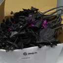 Giegxin 15 Pcs Halloween Floral Picks Halloween Decorations 19.5inch Black Artificial Flowers Branches Eucalyptus Stems Glitter Spiderweb Maple Leaf Stems for Home Indoor Party Vase Arrangement Decor