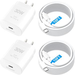 i Phone 16 15 Pro Max Charger Fast Charging, 30W USB C Wall Charger for iPhone 16 15 Charger Cord 10FT Fast Type C Charger Block for iPhone 16/16 Pro/15 Plus/15 Pro/15 Pro Max, i Pad Pro/Air/Mini