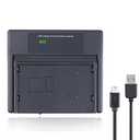 FocusFoto LCD Battery Charger USB Type C for JVC BN-V10U BN-V11U BN-V12U BN-V14U BN-V18U BN-V20U BN-V22U BN-V24U BN-V25U BN-V28U