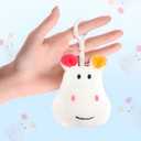 3 x Cute Hippo Keychain - Durable & Lightweight Animal Keyring, Versatile Accessory for Keys, Bags, and Backpacks, Fun Decorative Toy, Ideal Gift for Kids, Adults, and Hippo Enthusiasts