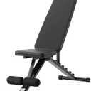 Amazon Basics Adjustable Workout Weight Bench Press, Foldable for Home Gym, Black