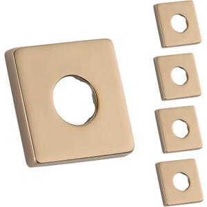 5-Pack RP51034CZ Shower Faucet Flange, Compatible with Delta Shower Arm & Drain System- Champagne Bronze Square Flange,Leak-Proof Stainless Steel Flange