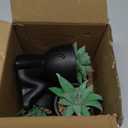 Der Rose 3pcs Fake Succulents Plants Artificial for Black Bathroom Bedroom Home Living Room Halloween Decor Aesthetic Indoor