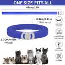 4 Pack Flea Collar for Cats, 32 Months Flea and Tick Prevention for Cats, Waterproof Cat Flea Collar, Natural Cat Flea and Tick Treatment, Adjustable Flea and Tick Collar for Cats Kittens(Blue&Pink)