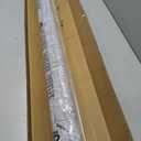 UNISHADES no Drill Cordless Roman Shades for Windows, 45" W × 64" H - 100% Blackout - Linen - Grey