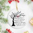 3 x Red Cardinal Christmas Ornaments - Memorial Gifts for Loss of Loved One, Memory or Remembrance Ornament for Christmas Tree, in Loving Memory Decor, Sympathy or Condolence Gifts (Family1)