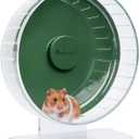 Niteangel Super-Silent Hamster Exercise Wheels: - Quiet Spinner Hamster Running Wheels with Adjustable Stand for Hamsters Gerbils Mice Or Other Small Animals (M, Dark Green)